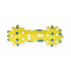 Дентална кучешка играчка PET NOVA, жълт дъмбел 12см